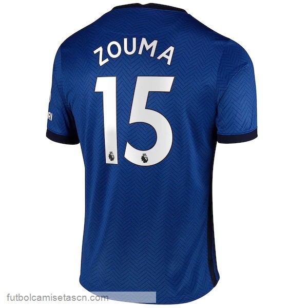 Camiseta Chelsea NO.15 Zouma 1ª 2020/21 Azul